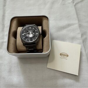 NEW Fossil Outback Bowl Watch ~ SEC Big 10 Auburn Silver Needs Battery
